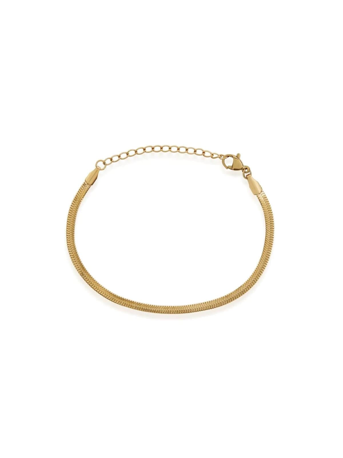 Saint Valentine | Sphinx 3mm Snake Chain Bracelet - Gold | Perlu