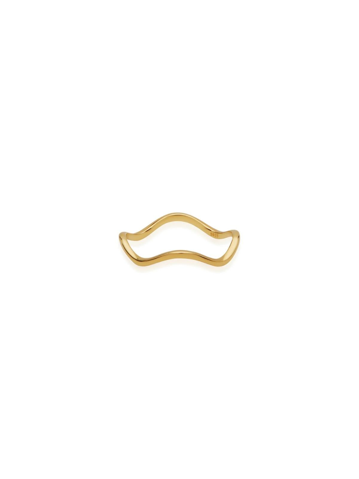 Saint Valentine Jewellery | Vera Wave Ring - Gold | Perlu