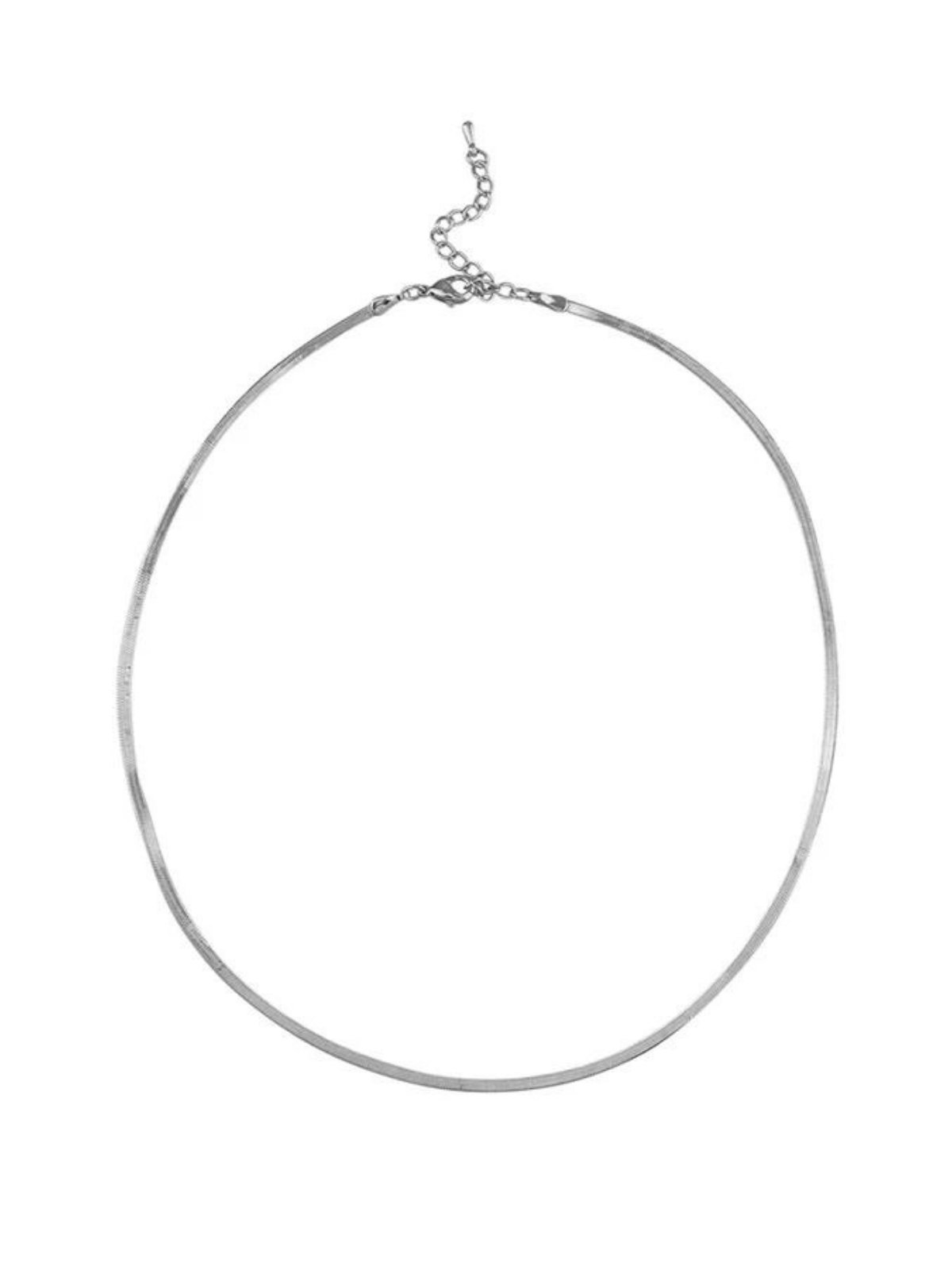 Jolie & Deen | Snake Chain Necklace - Silver | Perlu
